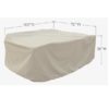 Treasure Garden Protective Furniture Cover CP584 Medium Oval/Rectangle Table & Chairs - Image 2