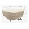 Treasure Garden Protective Furniture Cover CP694 X-Large Oval/Rectangle Table & Chairs - Image 2