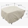 Treasure Garden Protective Patio Furniture Cover CP210 Wicker Ottoman - Image 2