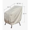 Treasure Garden Protective Patio Furniture Cover CP711 Lounge Chair - BEIGE - Image 2
