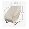 Treasure Garden Protective Patio Furniture Cover CP212 Wicker Rocking Chair - Image 2