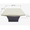Treasure Garden Protective Patio Furniture Cover CP932 Square Firepit or Ottoman - BEIGE - CLEARANCE - Image 2
