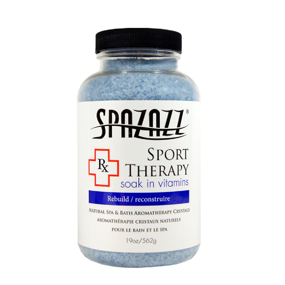 Spazazz Rx Therapy Sport Therapy Rebuild Crystals 19oz Container