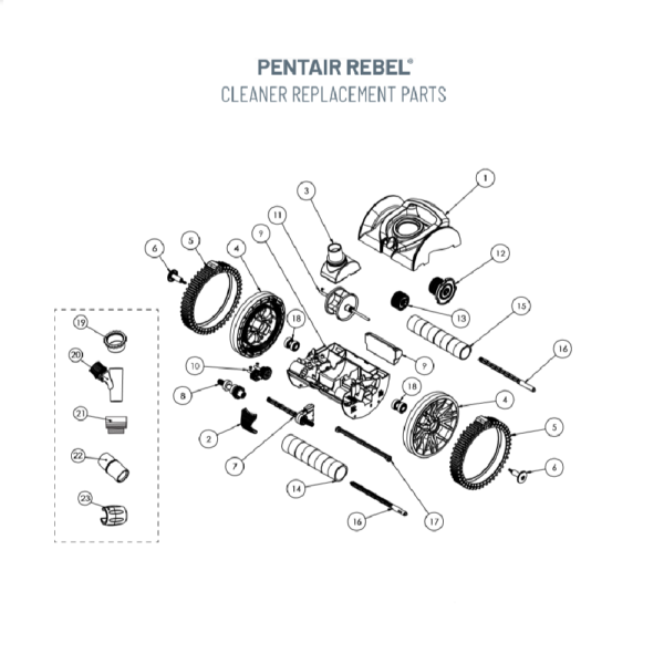 Pentair Kreepy Krauly Pool Cleaner Replacement Parts