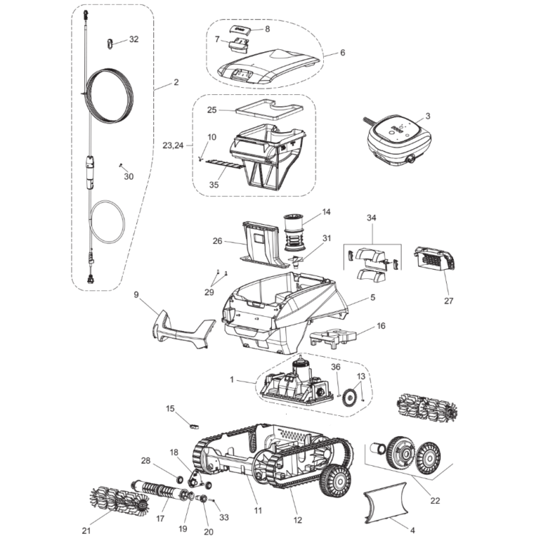 Parts Diagram Polaris Epic 8640 Marina Pool Spa & Patio