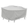 Treasure Garden Protective Patio Furniture Cover PFC590 60" Round/Square Table and Chairs - GRAY