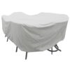 Treasure Garden Protective Furniture Cover PFC596 Large Oval/Rectangle Table and Chairs - GRAY