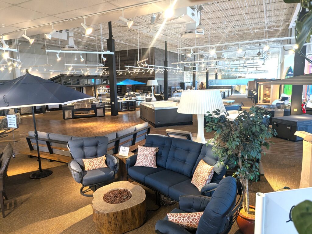 Marina Pool, Patio & Spa's enormous 21,000 sq. ft. showroom.