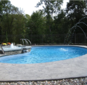 In Ground Vinyl Liner Swimming Pool - Crescent Model