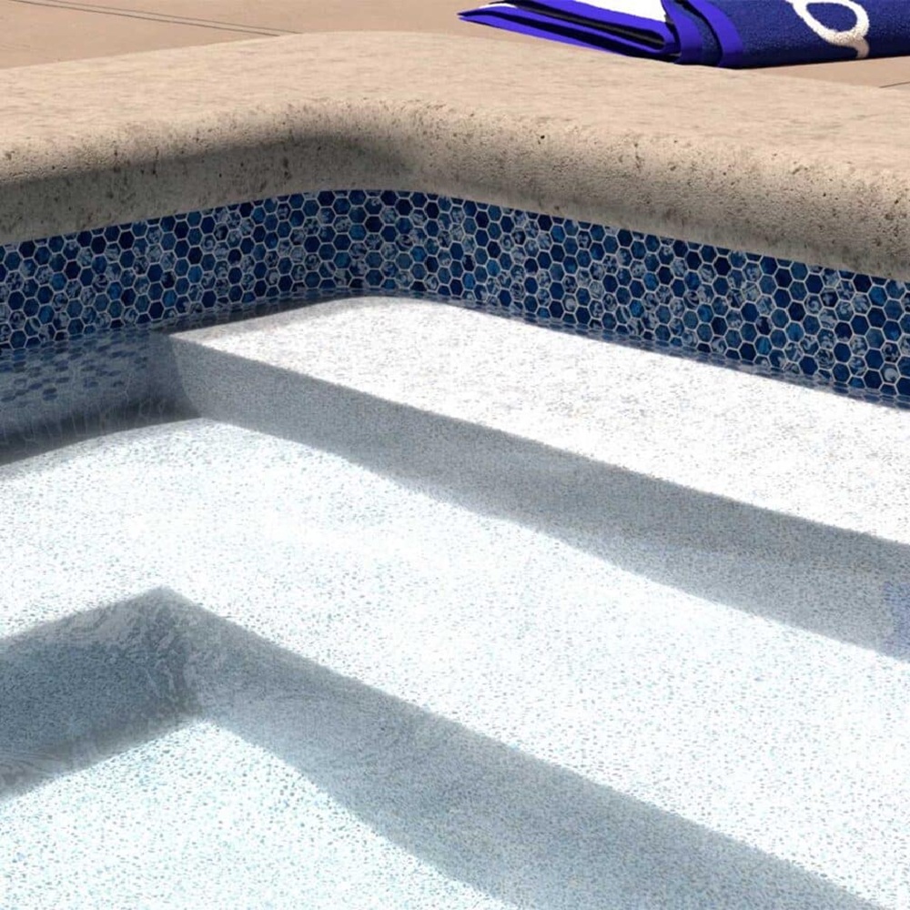 Latham Vinyl Pool Liner - Falling Esagono / Grey Crystal - Image 2