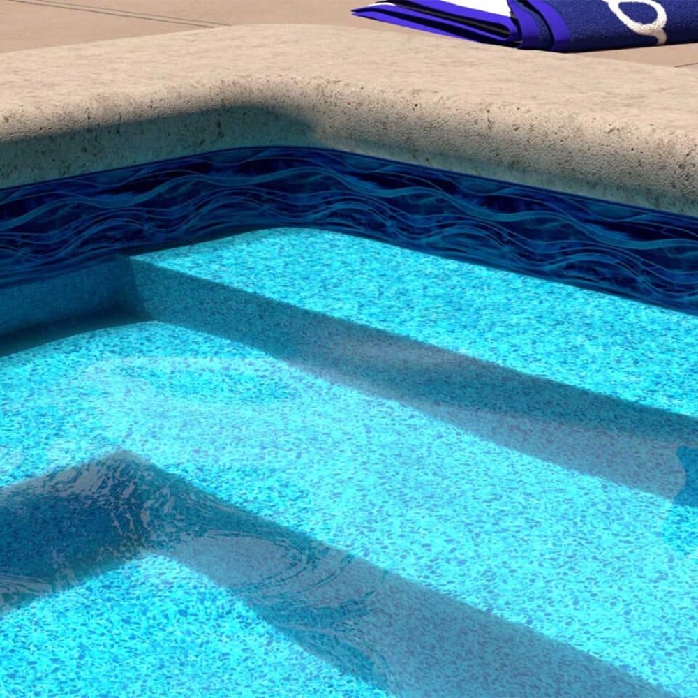 Latham Vinyl Pool Liner - Island Wave / Terrazzo Caribbean - Image 2