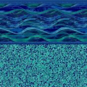 Latham Vinyl Pool Liner - Island Wave / Terrazzo Caribbean