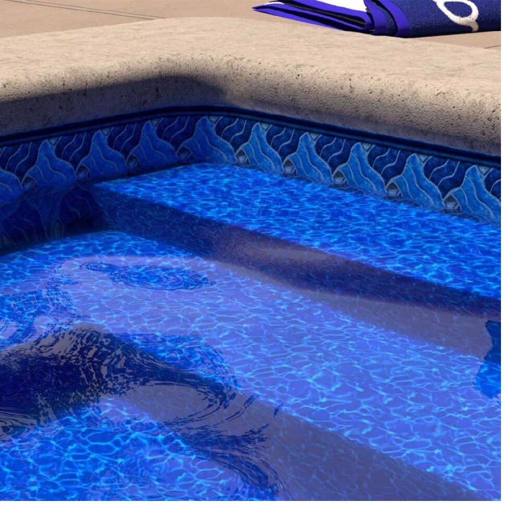 Latham Vinyl Pool Liner - Legends / Cobalt Fusion - Image 2