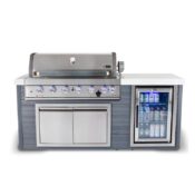 Mont Alpi 6-Burner Artwood Island in Stainless Steel