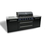 Mont Alpi Black Stainless Steel Island
