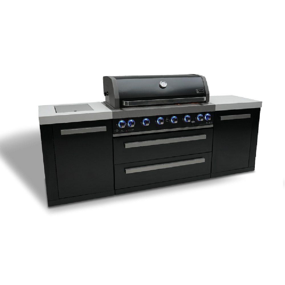 Mont Alpi Black Stainless Steel Island