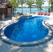 In Ground Vinyl Liner Swimming Pool - Mountain Lake II Model