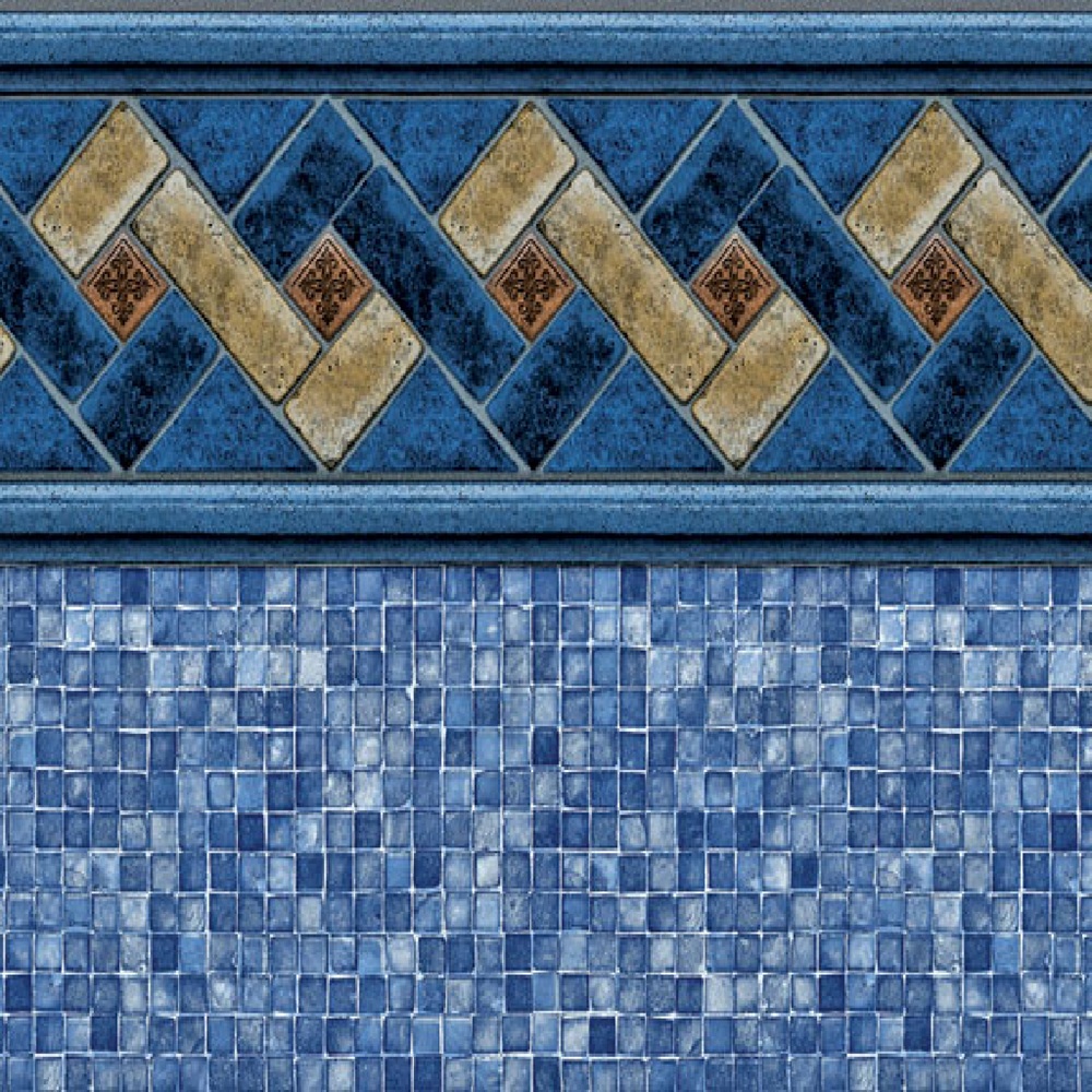 Latham Vinyl Pool Liner - Mountain Top / Blue Mosaic