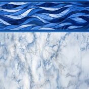 Latham Vinyl Pool Liner - Santorini / Vintage Marble