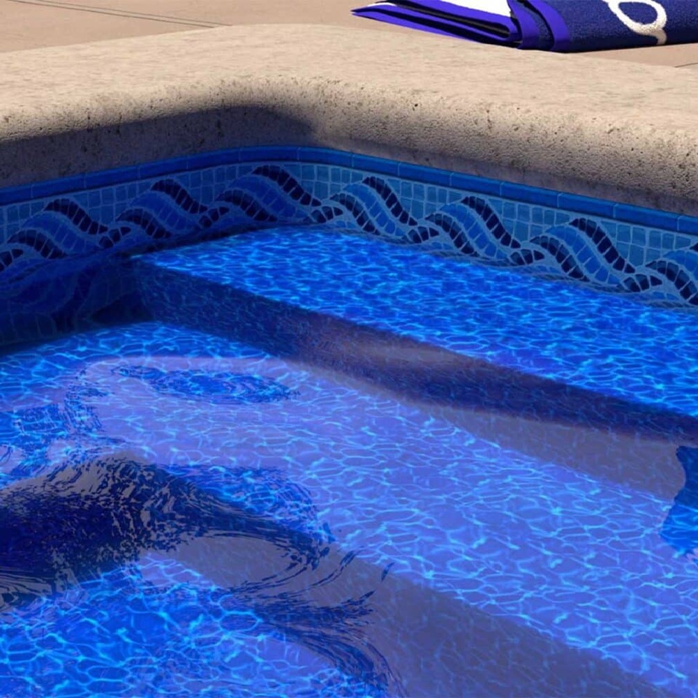 Latham Vinyl Pool Liner - Summerwave / Cobalt Fusion - Image 2