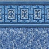 Latham Vinyl Pool Liner - Vintage Mosaic / Blue Mosaic