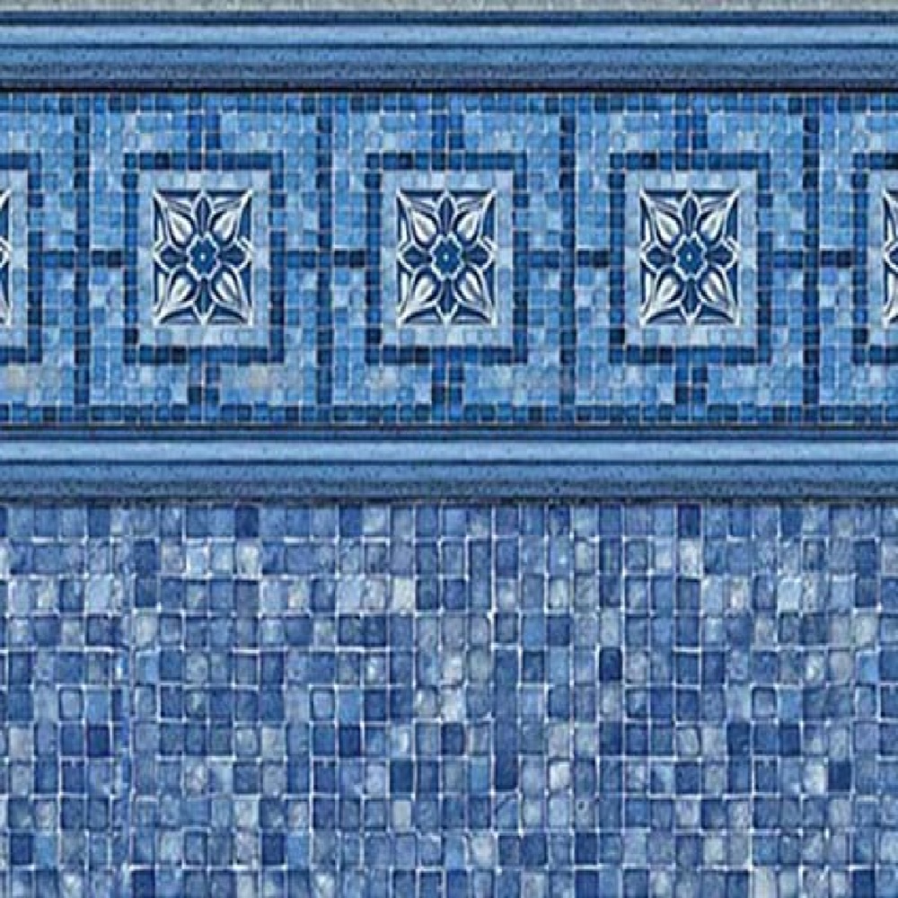 Latham Vinyl Pool Liner - Vintage Mosaic / Blue Mosaic
