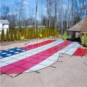 Merlin Solid Kaleidoscapes Winter Safety Swimming Pool Cover