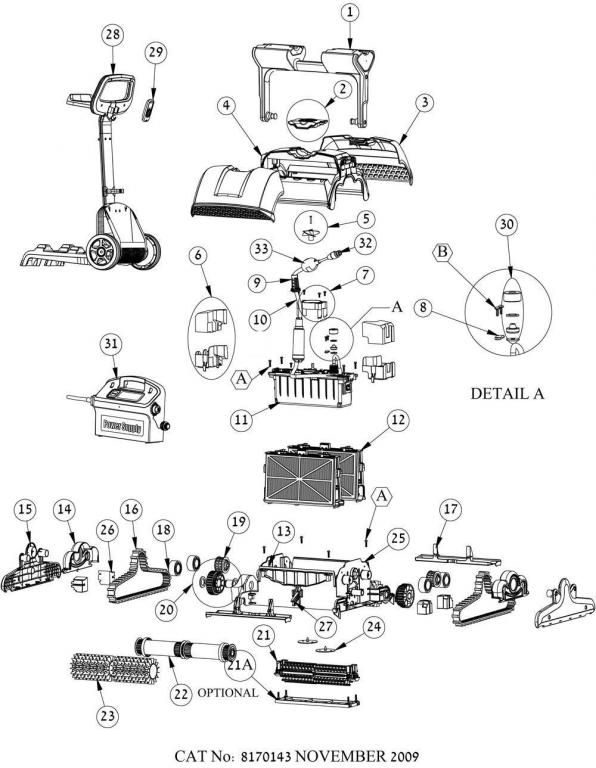 Parts Diagram - Maytronics Supreme M500