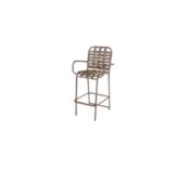 Country Club Bar Chair - with Arms - Cross Weave