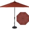 Dupione Henna Fabric 9' Market Umbrella
