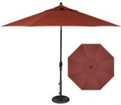 Dupione Henna Fabric 9' Market Umbrella