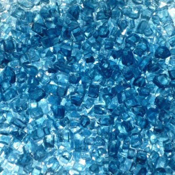 1/4" Blue Fire Pit or Fireplace Glass - 10 lbs