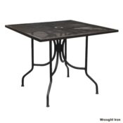 24" Square Micro Mesh Dining Table