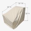 Treasure Garden Protective Patio Furniture Cover CP405 Modular Extension